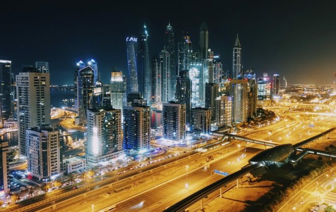 City at night - Dubai Marina